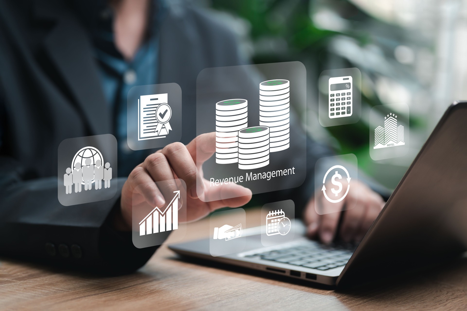 Gestión de ingresos y concepto de control de presupuesto, análisis de empresario para aumentar los rendimientos financieros de la empresa, inversión de dinero, estadísticas y ahorros, ventas más precisas y rentables